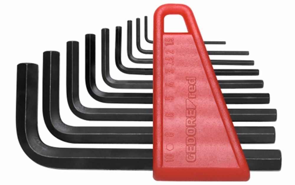 Gedore Red Allen Keys Set (1,5-10 mm) 9-teiliger Schwarz