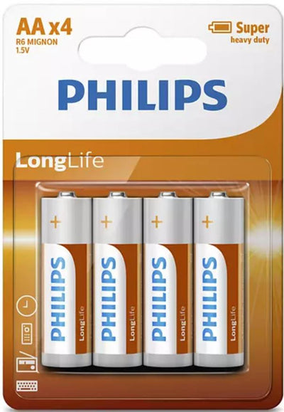 Philips Akku Longlife AA R6 12x4St