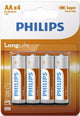 Philips Akku Longlife AA R6 12x4St