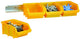 Raaco DIY Stapelbox 2 auf Schiene gelb 4e2r – 124867 124867