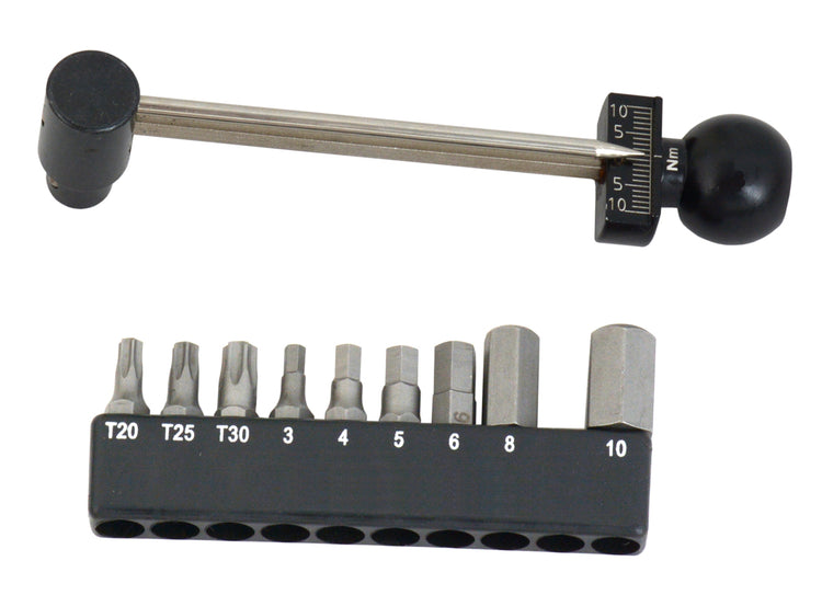 Radon Comp Mini Drehmomentschlüssel-Set 1 4 1-10 Nm inkl. Bits