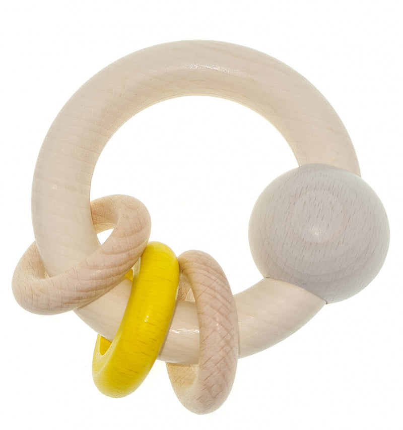 Hess Rasselball 3 Ringe (naturgelb)