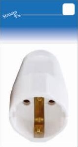 Schutzleiter-Buchse, arktischweiß, Kupfer – 6641632