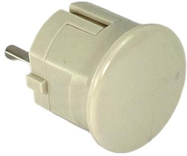 Erdungsstecker abgewinkelt Bakelit MK weiß - 6140594