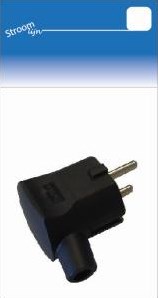Erdungsstecker abgewinkelt schwarz mit Tülle MK - 6640690