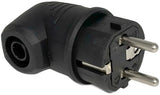 Schutzleiterstecker Gummi abgewinkelt abl - 6141230 - afbeelding 1