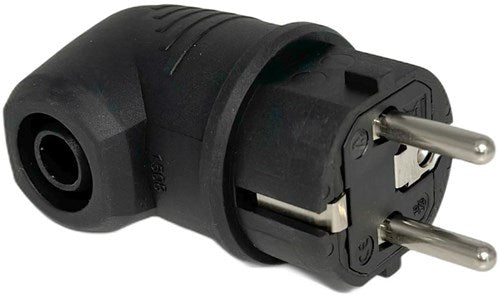 Schutzleiterstecker Gummi abgewinkelt abl - 6141230
