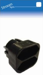 Erdungssteckeradapter 2 x Euro schwarz - 6675890