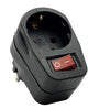 Erdungsstecker-Adapter mit Schalter schwarz – 6140891