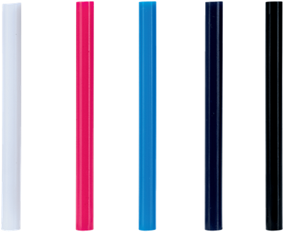 Schnellklebestifte farbig | klassisch | 7mm x 94mm | 36 Stück | Blisterpackung - 5001363