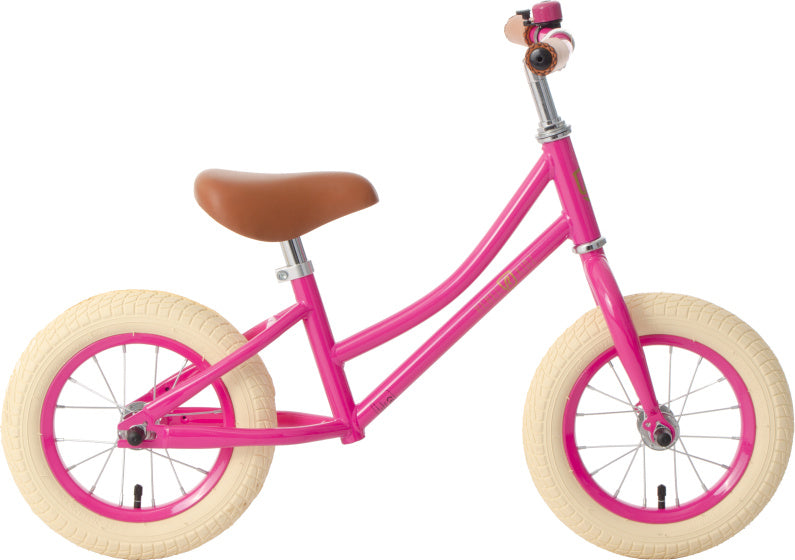 Rebel Kidz 12.5, Fuchsia. Mit einstellbarem Lenkrad und Sattel