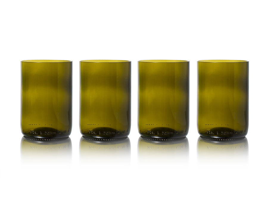 Nachgefüllte Gläser – 4er-Pack – oliv