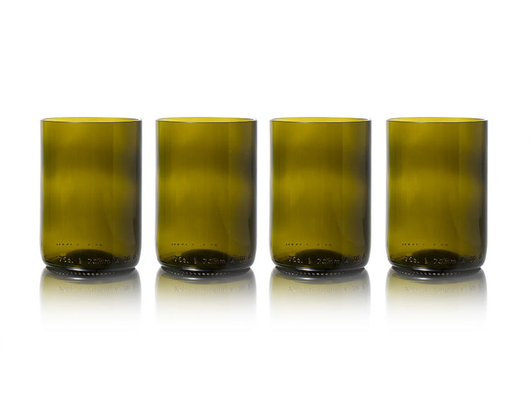 Nachgefüllte Gläser – 4er-Pack – oliv