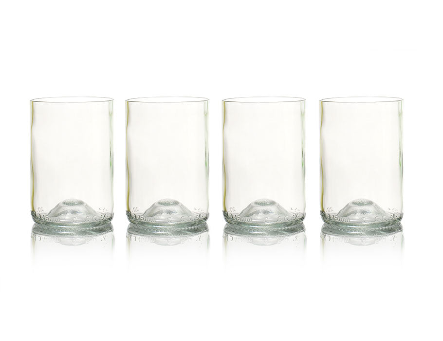 Abgebildete abgebildete Glas 4-Pack klar