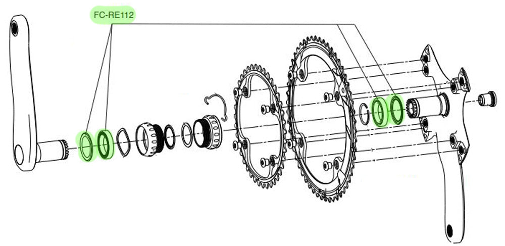 Campagnolo - Kurbellager-Set USB Ultra-Torque-System (2 Stk.)