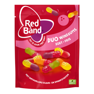 Rotes Band Duo Weingummi süß und frisch Beutel (10x 215g)