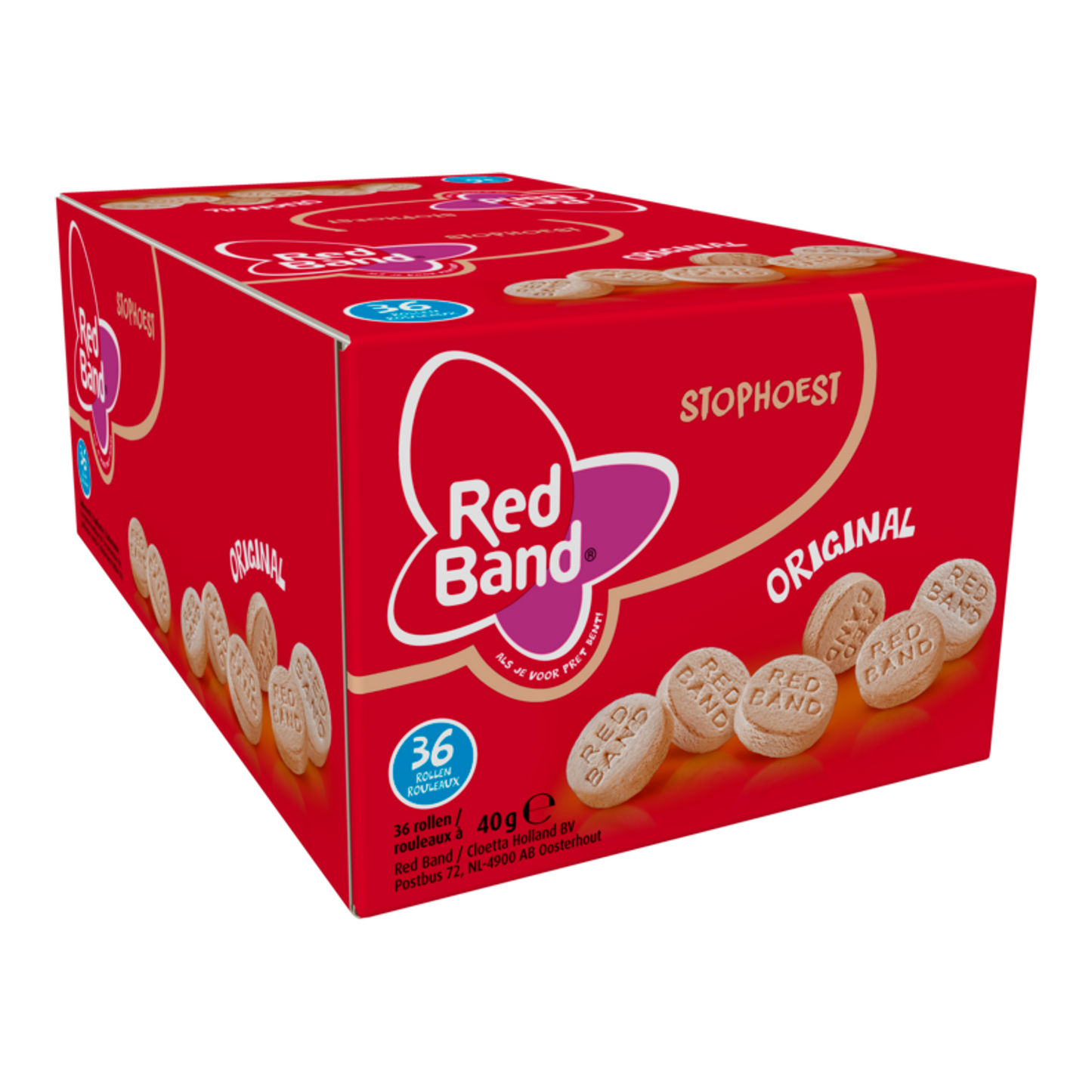 Rotes Band gegen Husten (36 Rollen)