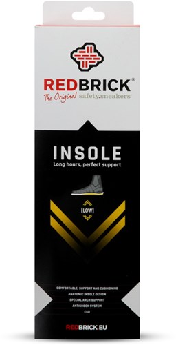 Redbrick-Einlegesohle niedrig 1000033 | schwarz | Größe 47 - 00.083.023.47