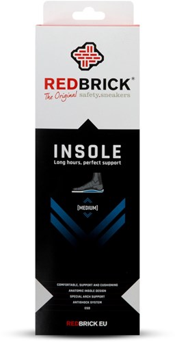 Redbrick Einlegesohle mittel 1000034 | schwarz | Größe 43 - 00.083.024.43