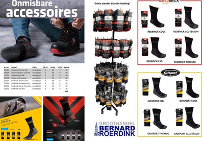 Redbrick Thermosocken 25105 | grau schwarz | Größe 46 - 00.083.021.43