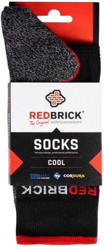 Redbrick sommerliche coole Socken 25104 | grau schwarz | Größe 50 - 00.083.022.47