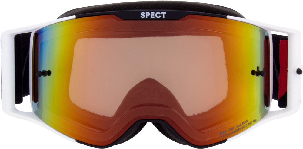 Red Bull Spec Eyewear Torp-002 Rose mit silbernem Blitz – MX-Brille