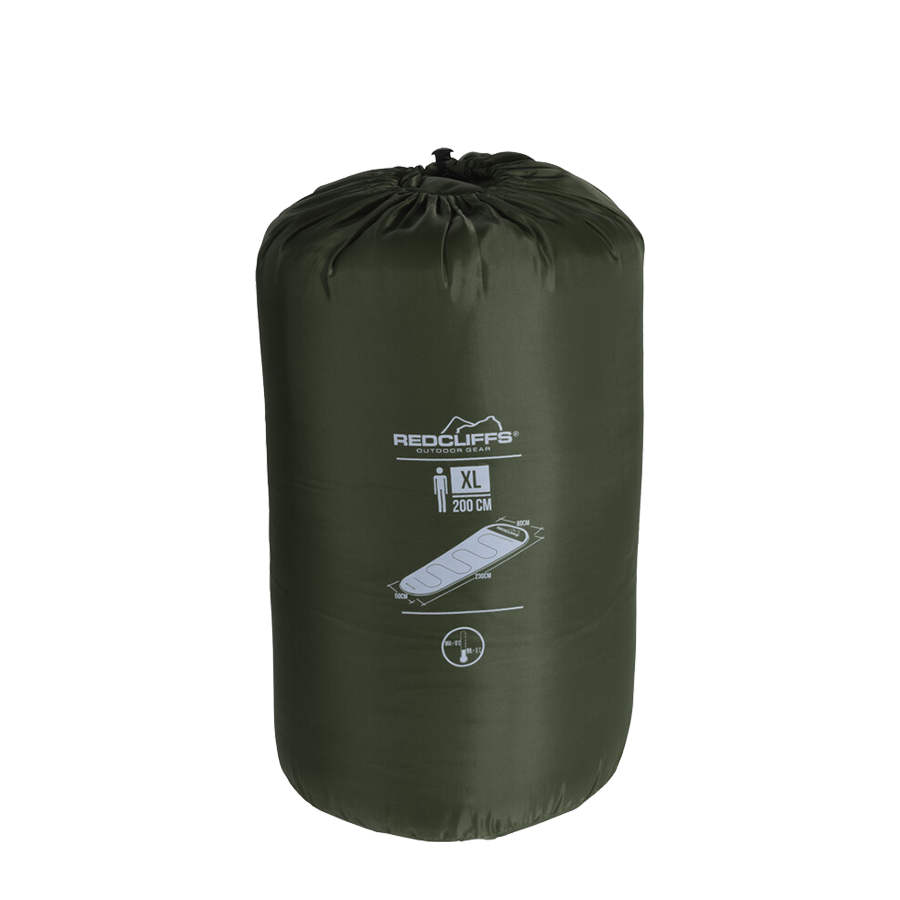 Redcliffs Schlafsack Mumiengrün 230x80cm