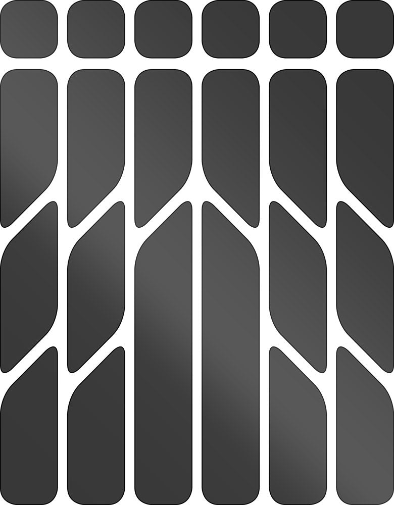 Rie:sel Design Reflex-Aufkleber-Set 're:flex' schwarz