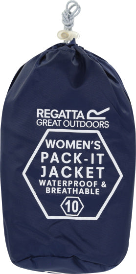 Regatta Pack-It III Regenjacke Damen dunkelblau Größe S