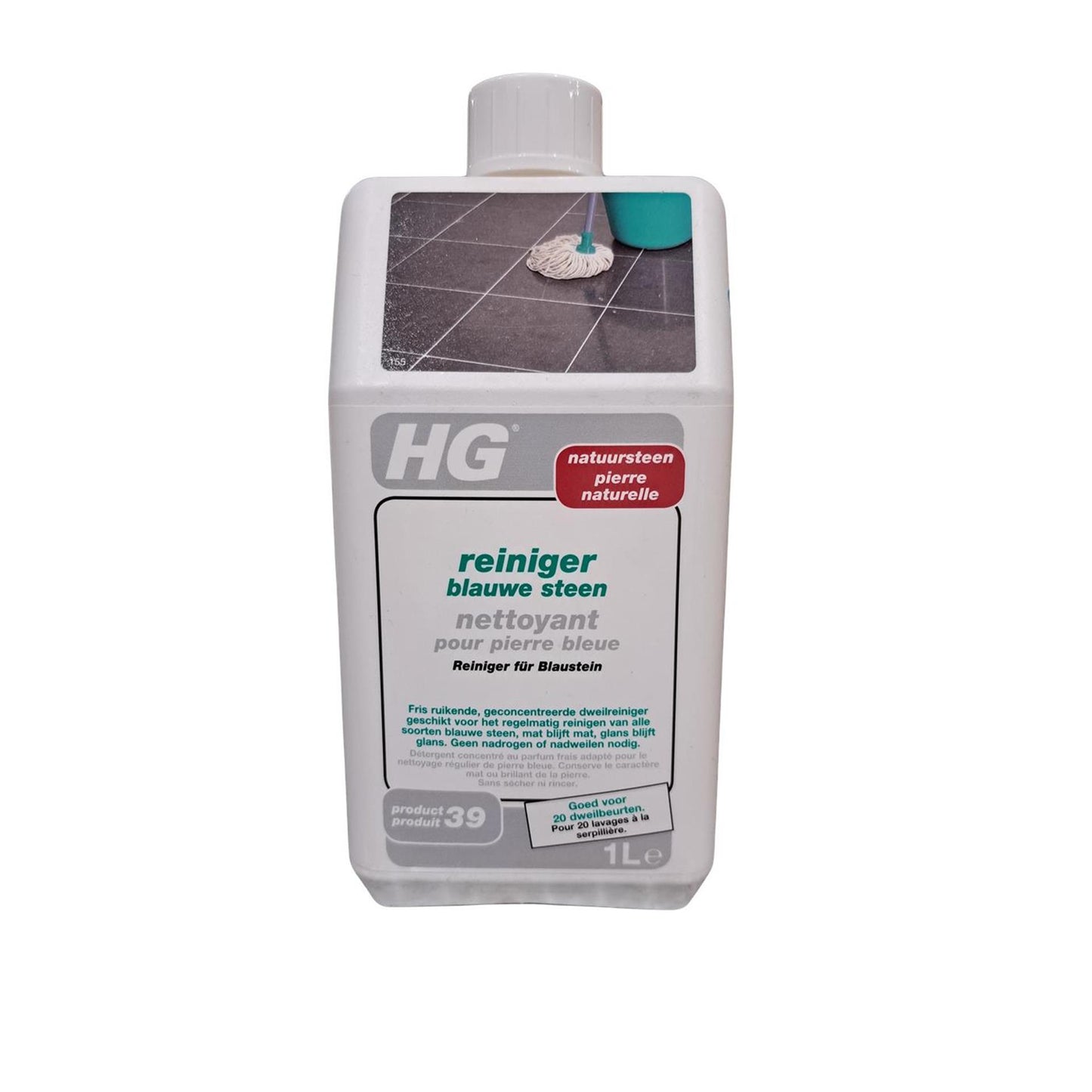 Hg Hg sauberer blauer Stein 1 Liter