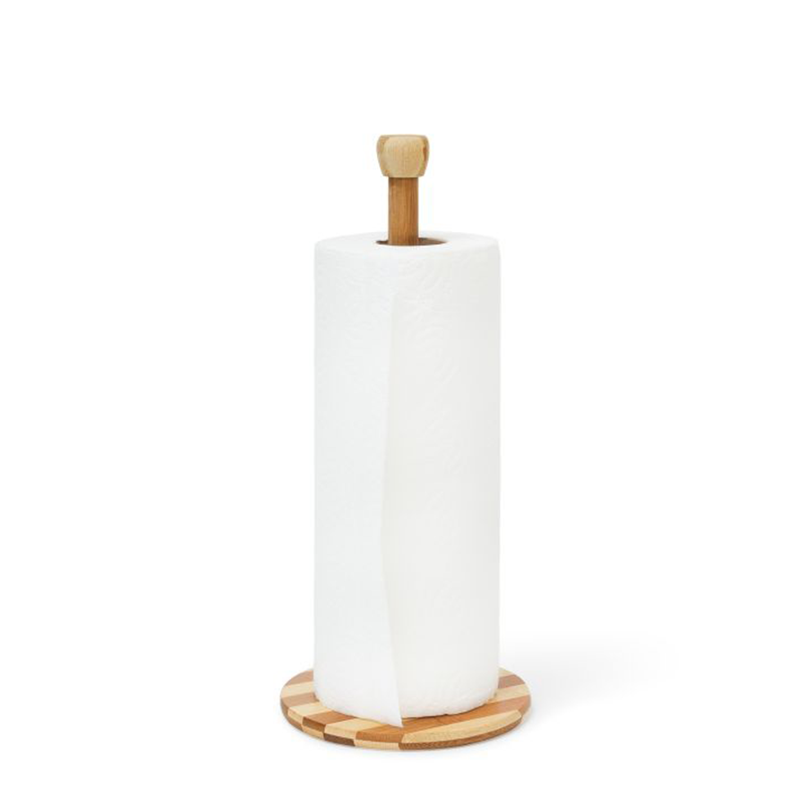 Imp relaxdays Küchenrollenhalter Bambus 32cm