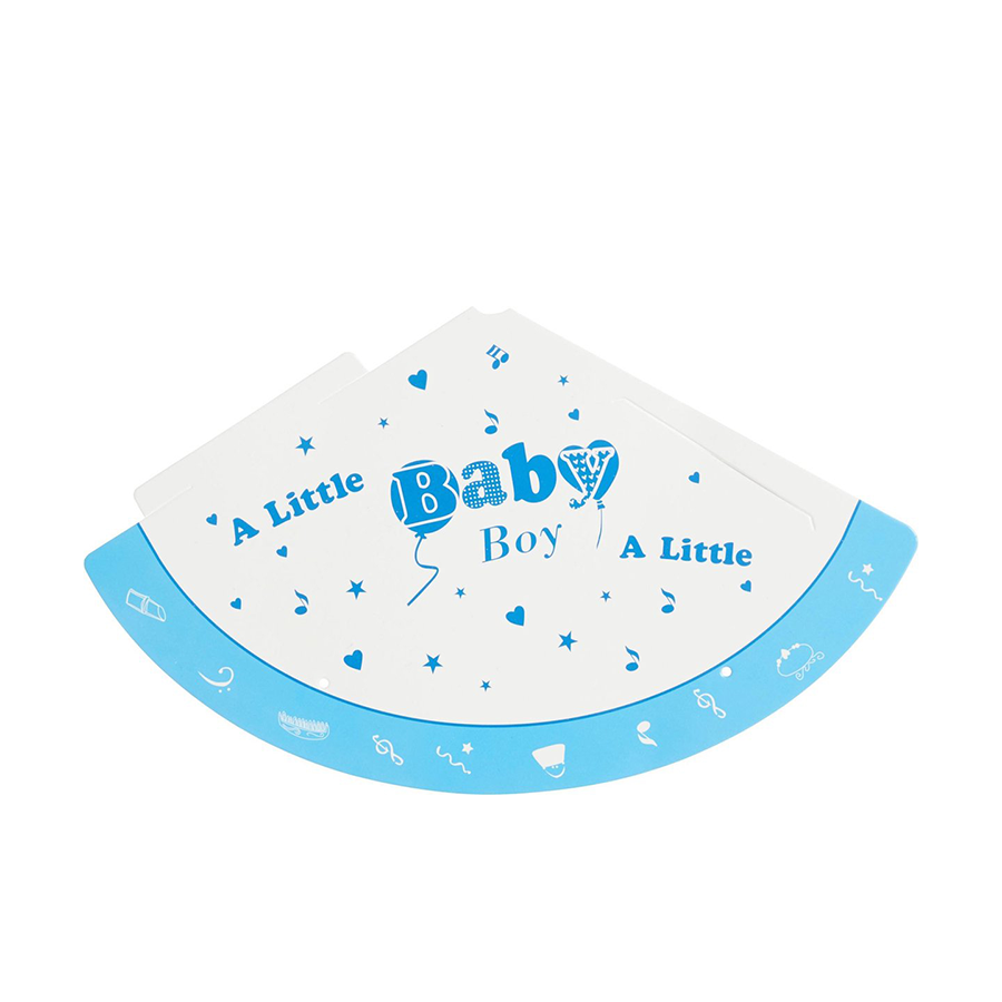 Relaxdays Partyset Geburt Junge 19-teilig