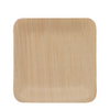 Pic relaxdays Einwegteller Bambus quadratisch 8,5x8,5cm 25 Stück