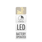 Rentier LED weiß 50 LEDs 45cm - afbeelding 2