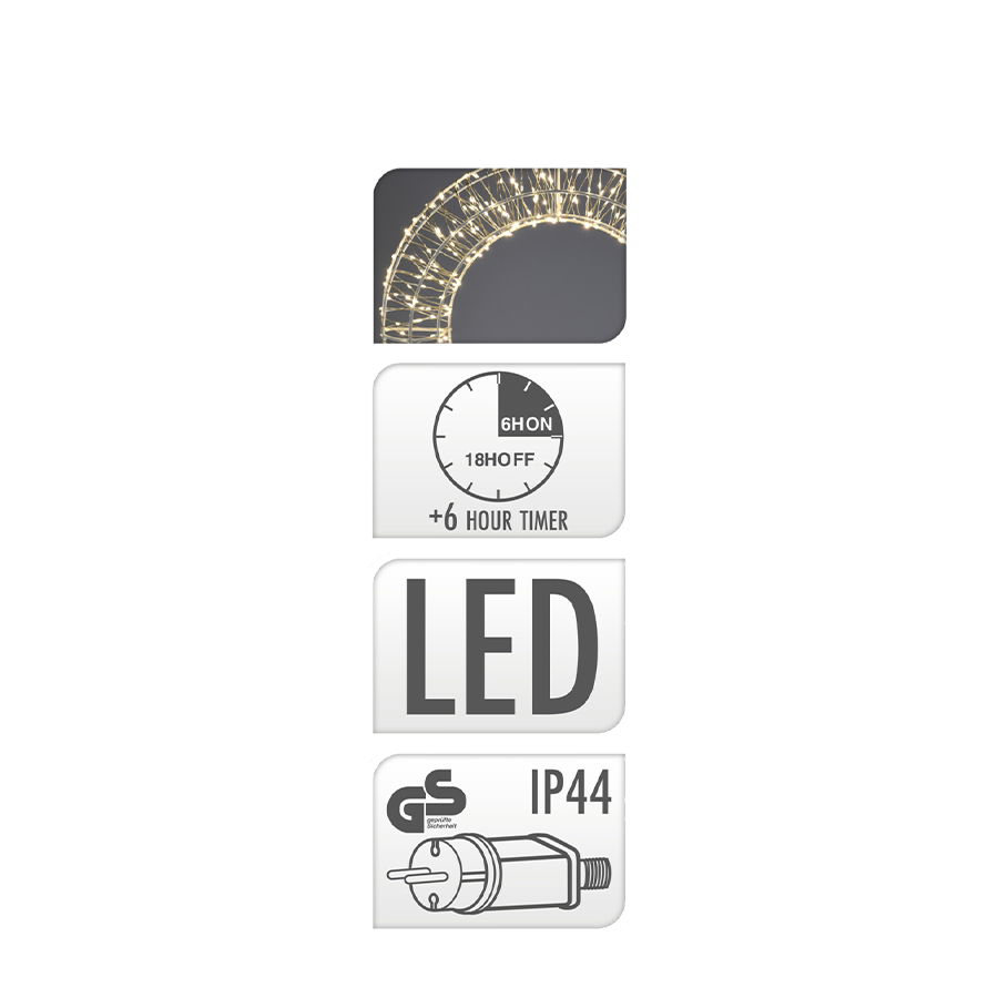 Ring LED weiß 720 LEDs ø50cm