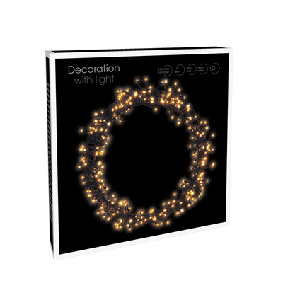 Ring LED schwarz 300 LEDs ø38cm