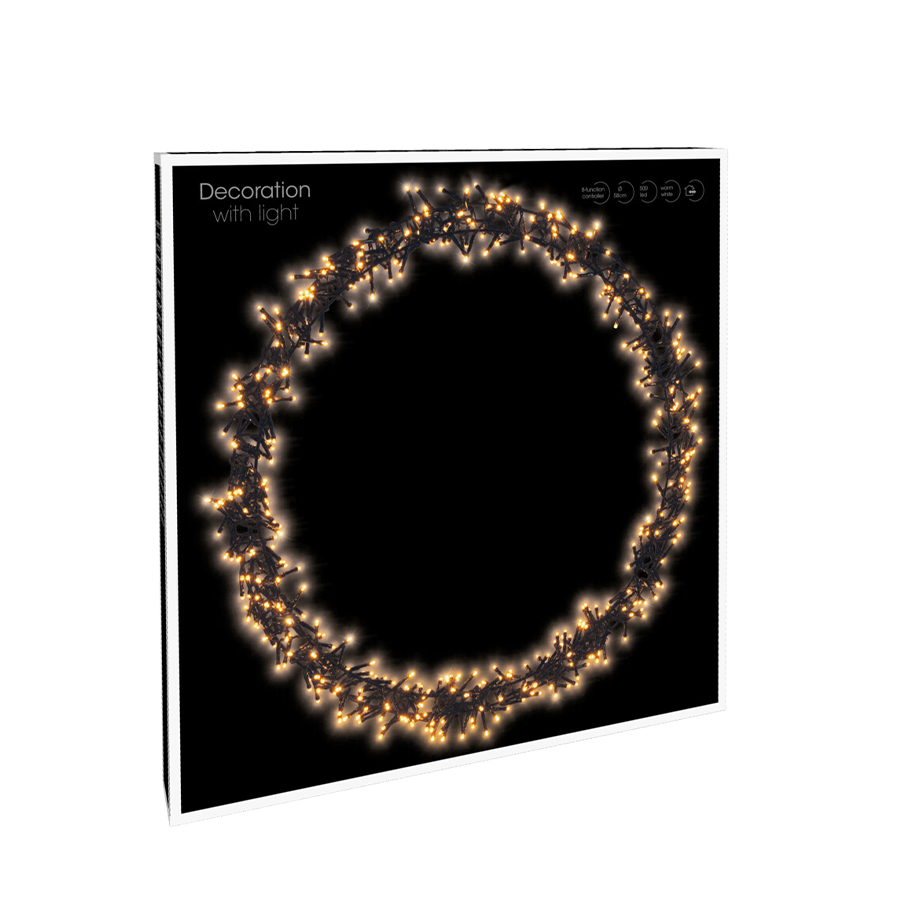 Ring LED schwarz 500 LEDs ø58cm