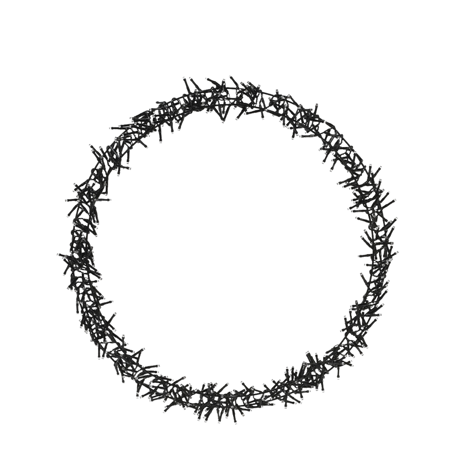 Ring LED schwarz 500 LEDs ø58cm