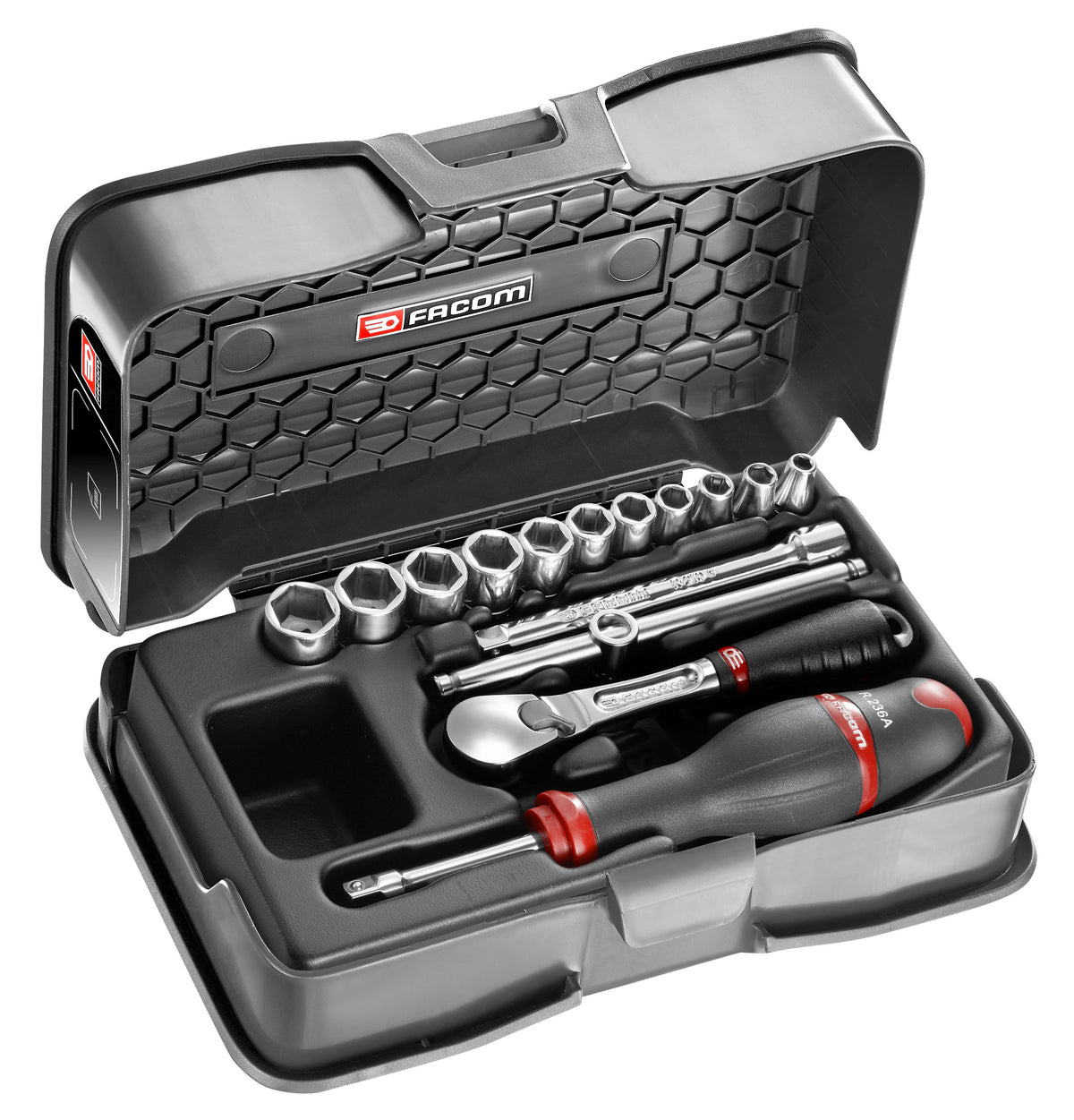 FACOM Steckdosenbox 1 4' 6-k mm r.161b 15 Stück