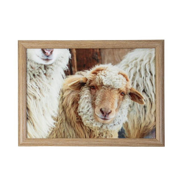 Mars mehr Schoßkissen Schaf beige 43x33x9cm
