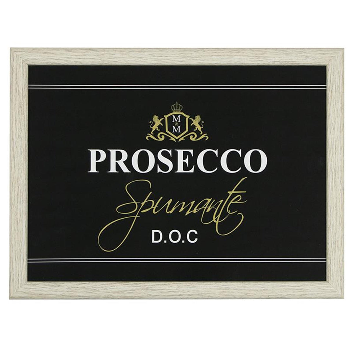 Mars mehr Schoßkissen Prosecco Schwarz 43x33x9cm
