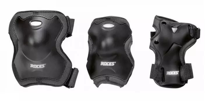 Skate-Schutz Set Super Unisex Schwarz Größe M 6-Stück
