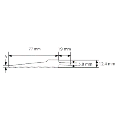 Rodcraft Sägeblatt 32 Zähne, Länge 77 mm, signiert – 670846055