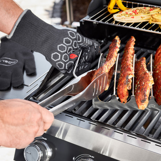 Rösle Premium -Grillhandschuhe 33,5 cm schwarz 2 Stücke