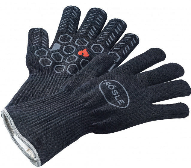 Rösle Premium -Grillhandschuhe 33,5 cm schwarz 2 Stücke