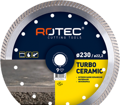 Rotec 704.2303ts Turbokeramik, ø230x22,2mm - 704.2303ts