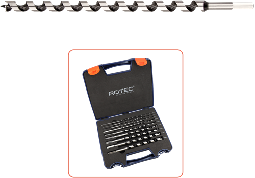 Rotec 900.1065 9-tlg. Schlauchbohrset Typ '240', ø4-18 x 230 mm - 900.1065