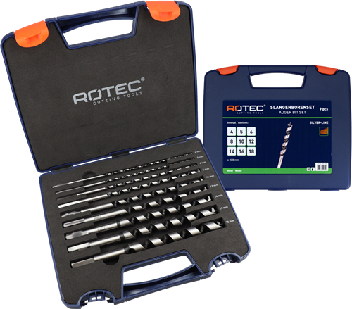 Rotec 900.1065 9-tlg. Schlauchbohrset Typ '240', ø4-18 x 230 mm - 900.1065