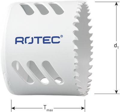 Rotec bim-co8 Lochsäge | normale Zähne | tmax=48 | ø114 - 533.0114