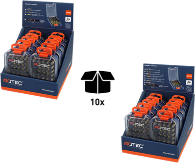 Rotec Bitsatz | 34-teilig | opti-line | ph-pz-t-sl-h-tt-sqd + bithalter - 827.9205